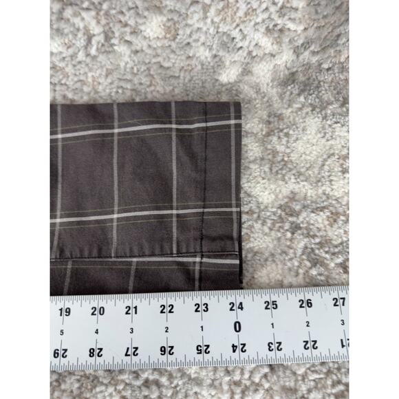 Free People Women Size 8 Checker Ankle Pants Gray Button Zip Cotton Blend Casual - Picture 6 of 12